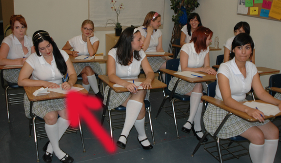 Spanked school girls