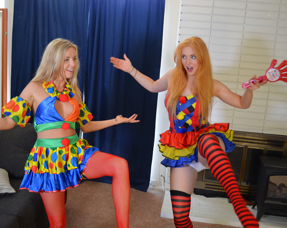 Karla Kush and Veronica make excellent clowns