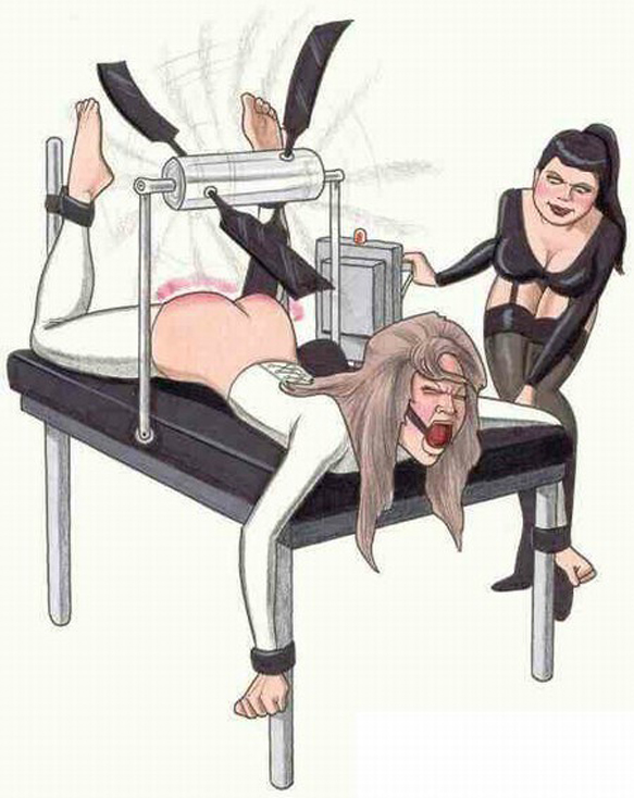 Automatic spanking machine.